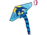 Knoop - Jeu de Plein Air - Cerf volant mini delta kite dauphin 68x68 cm