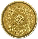 Round Gold Medallion Holiday Seal