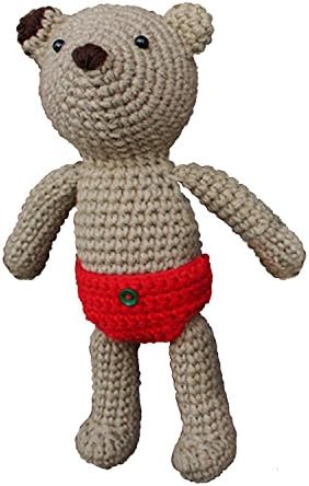 iHanco Cute Teddy Knitting DIY Kit Brown