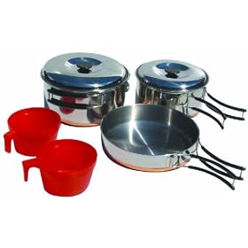 Chinook Ridgeline 7 Piece Stainless Steel Duo Cookset