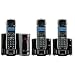 GE 28821FE3 Dect 6.0 Digital 3-Handset Cordless Phone with Google Free Directory Assistance Goog-411 and Digital Answering System