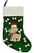 Dog & Bones Embroidered Stocking
