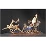 90" Lighted Toyland Santa in Sleigh Outdoor Christmas Yard Art