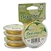 Metallic Gold Flex Rite Beading Stringing Wire .014 Inch 30 Feet Nylon Coated Stainless Steel 7 Strand Tigertail 8lb Break