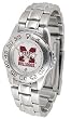 Mississippi State Bulldogs Suntime Ladies Sports Watch w/ Steel Band - NCAA College Athletics