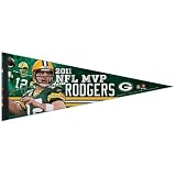 Green Bay Packers Aaron Rodgers 2011 NFL MVP Premium Pennant