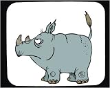 Mouse Pad with africa, endangered, wildlife, rhinoceros, serengeti, species