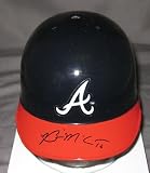 Brian McCann Autographed Atlanta Braves Mini Helmet - Autographed MLB Helmets and Hats