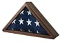 Senators Flag Display Case for 5ft x 9.5ft Flags - Walnut