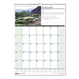 HOUSE OF DOOLITTLE / HOD3682 / Golf Course Scenic Wall Calendar, Monthly, 12 x 16-1/2 / Sold as 1 EA