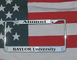 Baylor University Chrome Laser Engraved License Plate Frame