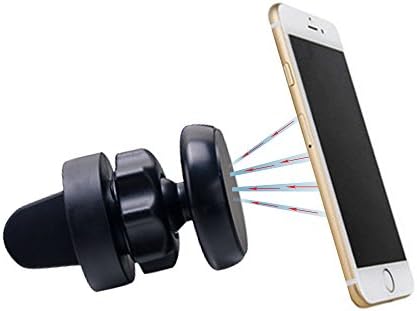 AtomBud® Magnetic Car Vent Mount | Cell Phone Holder for Any Phone - Rotates 360 Degrees (Black)