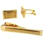 Colibri Cuff Link and Tie Clip Gold Tone in Gift Box AMS030000