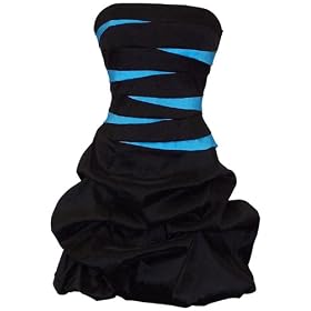 Strapless Bandage Mini Bubble Dress Prom Party Formal Gown