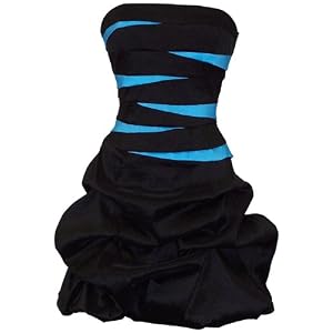 Strapless Bandage Mini Bubble Dress Prom Party Formal Gown