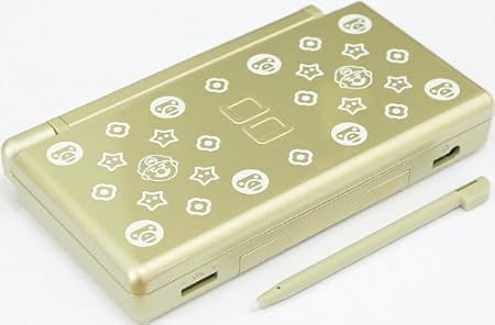 Baby Milo Gold Nintendo DS Lite Complete Full Housing Shell Case Replacement Repair w/ Hinge Set