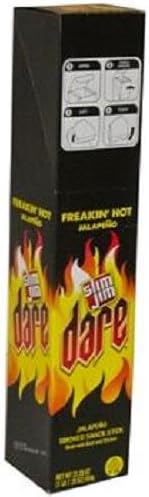 SLIM JIM DARE FREAKIN HOT JALAPENO 0.97 oz Each ( 24 in a Pack )