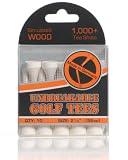 White Unbreakable Golf Tees 2 1/4 (SHORT) MADE IN GERMANY