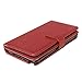 TabPow Galaxy S7 Case, S7 Case, 9 Card Slot Series - Wallet Folio PU Leather Case Cover with Detachable Magnetic Hard Case for Samsung Galaxy S7, Brown