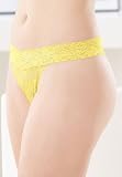 Avenue Plus Size Stretch Lace Thong Panty