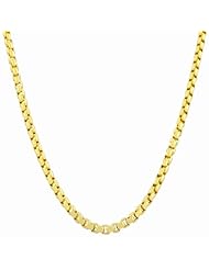 14 Karat Yellow Gold 2.5-mm Round Box Chain (24 Inch)