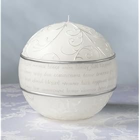 Fairy Tale Round Wedding Candle by ANGELO GIFTS