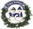 Toronto Maple Leafs 20" Team Snowman Wreath - Hockey Sports Merchandise