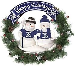 Toronto Maple Leafs 20" Team Snowman Wreath - Hockey Sports Merchandise