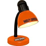 Orange Harley Davidson Dorm Desk Lamp - 14.5Hx6W