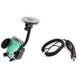 Car Kit Auto 12V Plug in Vehicle Charger + Vent and Windshield Suction Mount Holder... 