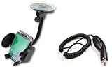 Car Kit Auto 12V Plug in Vehicle Charger + Vent and Windshield Suction Moun ....