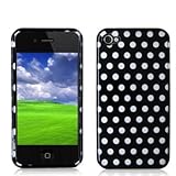 Polka Dot Design Crystal Hard Skin Case Cover for Verizon Apple iPhone 4 4G ....