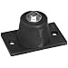 Mason ND-B-GREEN Neoprene Double Deflection Floor Mount Vibration Isolator, 3/8"-16 x 1" Thread, 1-3/4" Diameter, 75-150lbs Load Rating, 0.40" Deflection, Green