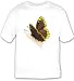 T-shirt with insect, mourning, butterfly, cloak