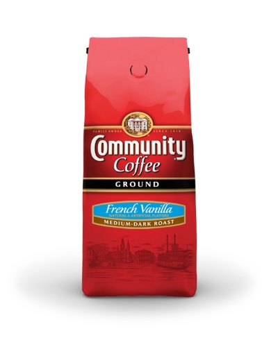 Community Coffee Ground Coffee, French Vanilla, 12-Ounce Bags (Pack of 3)