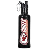 Kansas City Chiefs 26oz Stainless Steel Water Bottle (Black)
