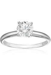 14k White Gold Solitaire Diamond Ring (1 cttw, H-I Color, I2-I3 Clarity)