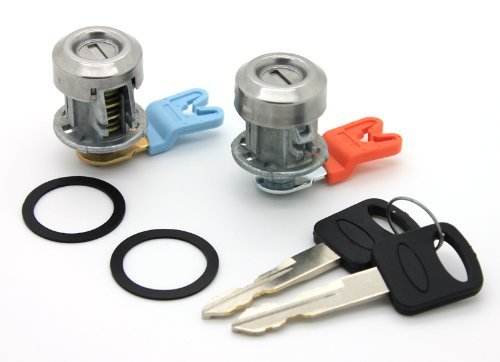Lockcraft PRO-58852 Door Lock Cylinder Pair in Chrome for Listed Ford Models