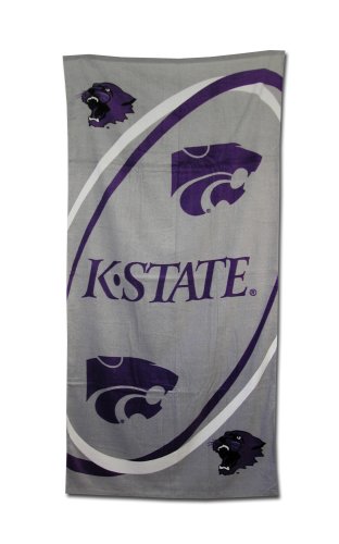 Kansas State Wildcats Fiber Reactive Pool/Beach/Bath Towel (Team Color)