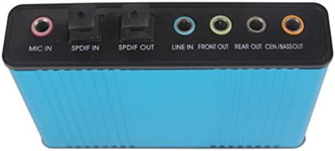 Akaigu USB 6 Channel 5.1 Auto External Optical Audio Sound Card Adapter for Laptop PC