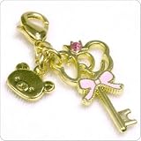 San-X Rilakkuma Sweets Series Jewelry Petite Charm (Key/Yellow Gold)