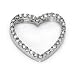 14K White Gold Heart Diamond Pendant w/16 inches necklace