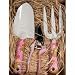 Sonstige Hersteller Gartengeräte Set Blumenmotiv rosa/gelb