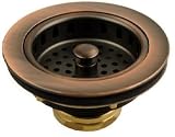 Antique Copper Kitchen Sink Basket Strainer Stopper Drain Plug