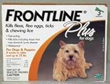 Frontline Plus for Dogs Orange up to 22 lbs, 3 pack