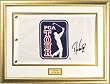 Davis Love III Framed Autographed Pin Flag
