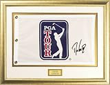 Davis Love III Framed Autographed Pin Flag