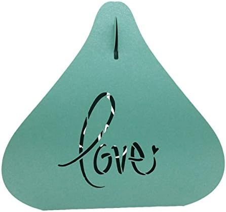 LOVEHOS 50Pcs Simple heart shape Wedding Favor Boxes Birthday Birthday Party Candy Boxes BLUE