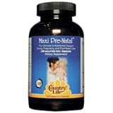 Country Life - Maxi Pre-Natal Multi Vitamins, 180 veggie caps
