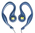 Koss SportClip Earphones with Wind Up Storage Case - University of Michigan Logo
